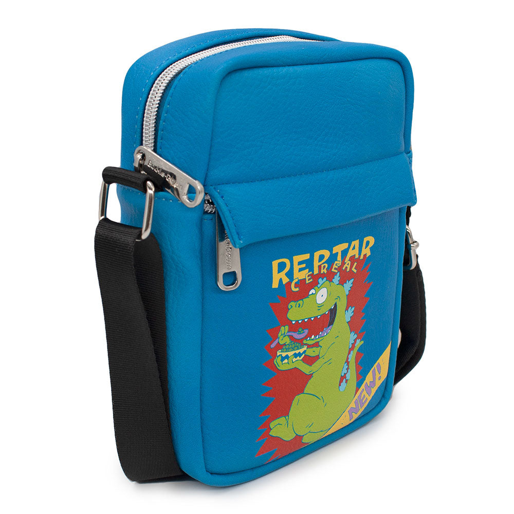 Women's Crossbody Wallet - Rugrats REPTAR CEREAL Eating Pose Crossbody Bags Nickelodeon   