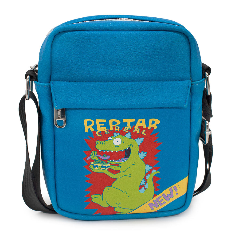 Women's Crossbody Wallet - Rugrats REPTAR CEREAL Eating Pose Crossbody Bags Nickelodeon   
