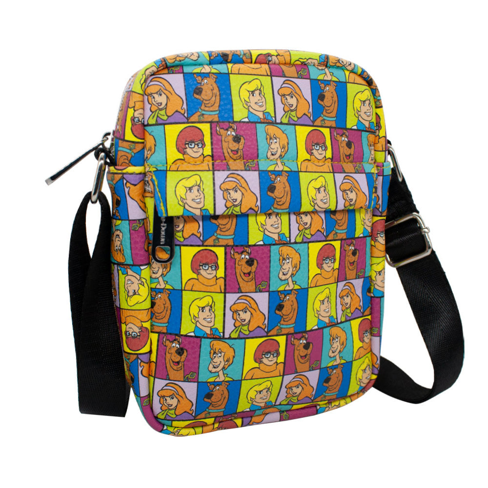 Women's Crossbody Wallet - Scooby Doo 5-Character Face Blocks Multi Color Crossbody Bags Hanna Barbera