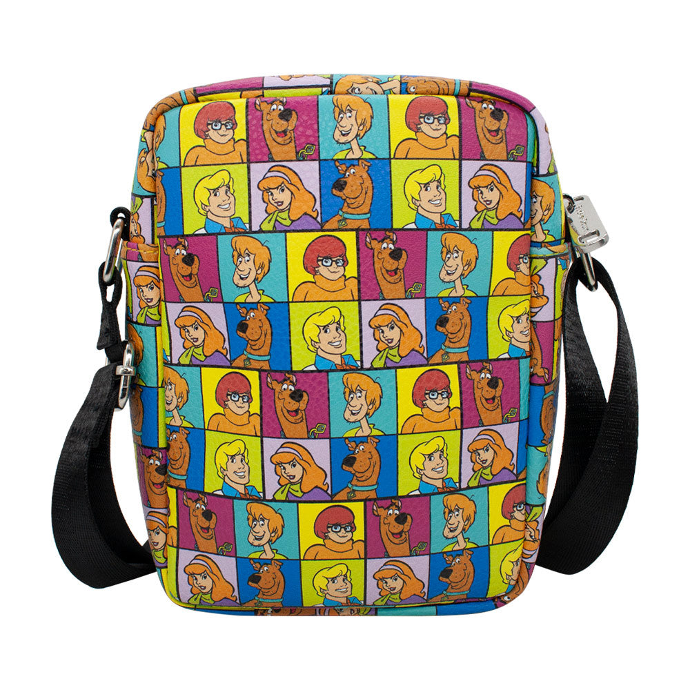 Women's Crossbody Wallet - Scooby Doo 5-Character Face Blocks Multi Color Crossbody Bags Hanna Barbera