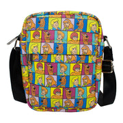Women's Crossbody Wallet - Scooby Doo 5-Character Face Blocks Multi Color Crossbody Bags Hanna Barbera