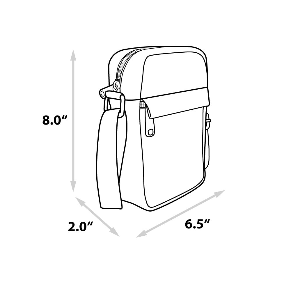 Women's Crossbody Wallet - Rugrats Characters and Icons Collage Black Crossbody Bags Nickelodeon   