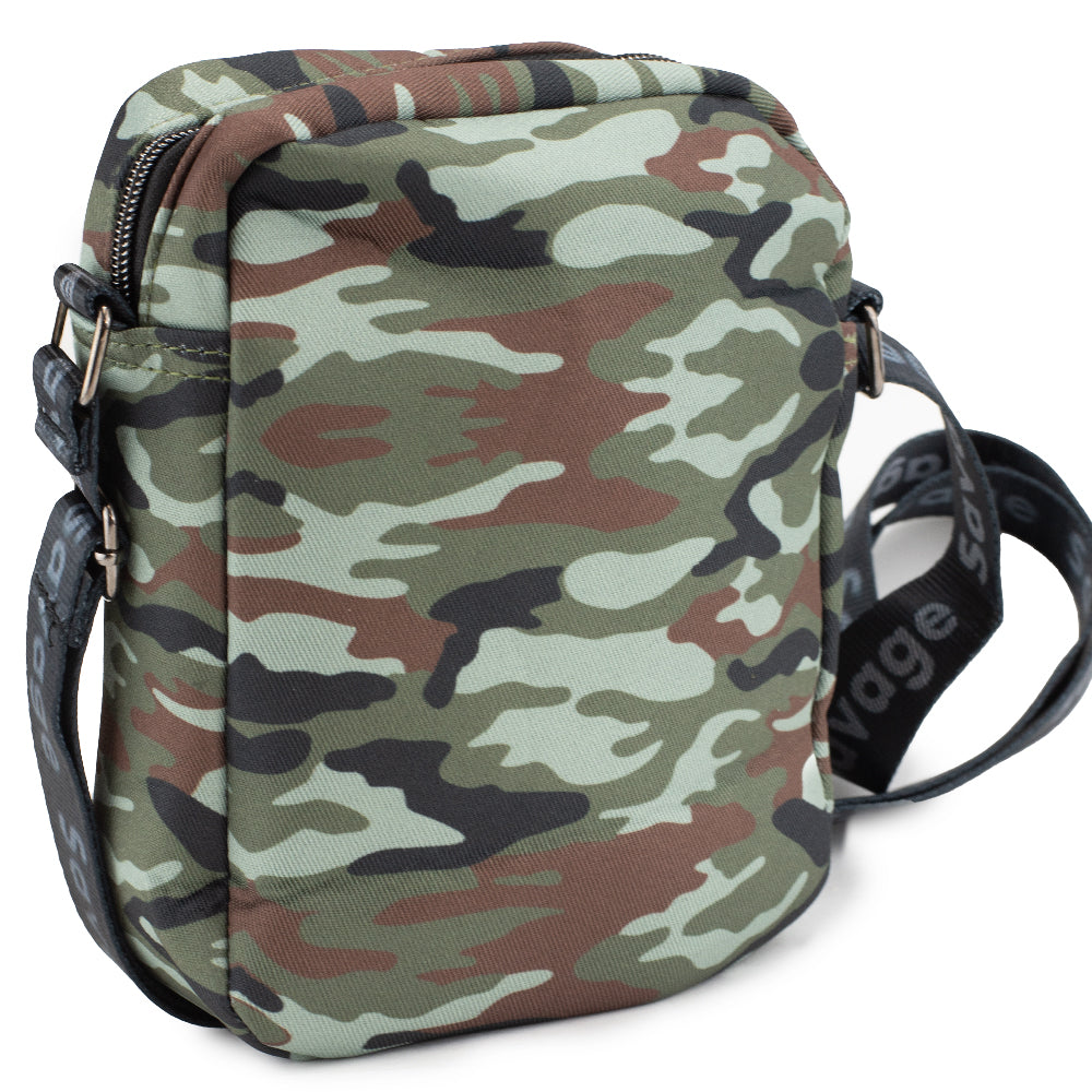 Women's Crossbody Wallet - Camo Olive + SAVAGE Brick Red White Crossbody Bags Buckle-Down   