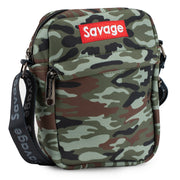 Women's Crossbody Wallet - Camo Olive + SAVAGE Brick Red White Crossbody Bags Buckle-Down   