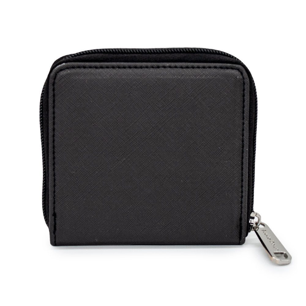 Women's Zip Around Wallet Square - LOONEY TUNES 10-Character Bullseye Logo Mini Clutch Wallets Looney Tunes   