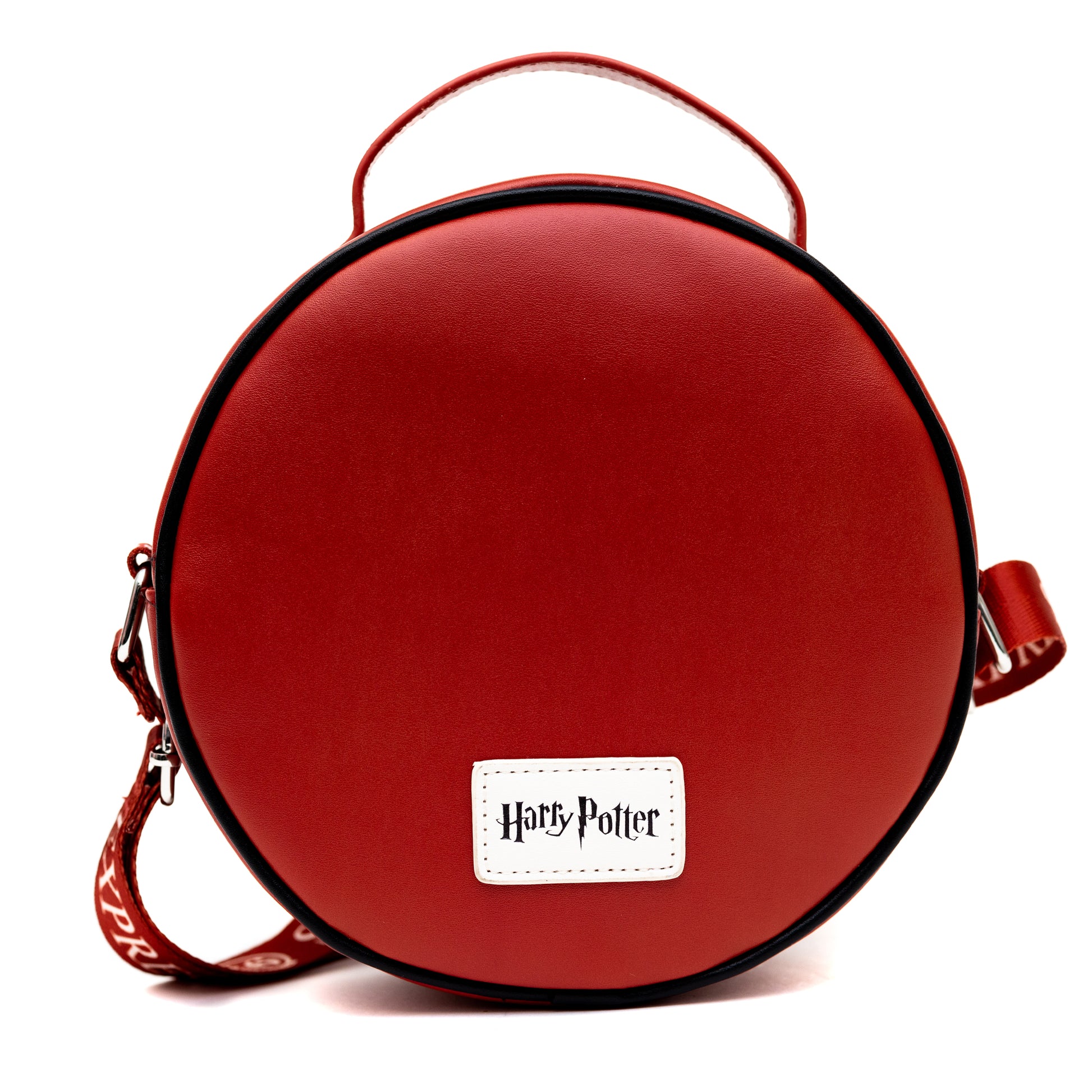 Harry Potter Bag, Round, Harry Potter Platform 9 3/4 Sign Replica, Red, Vegan Leather Crossbody Bags Harry Potter