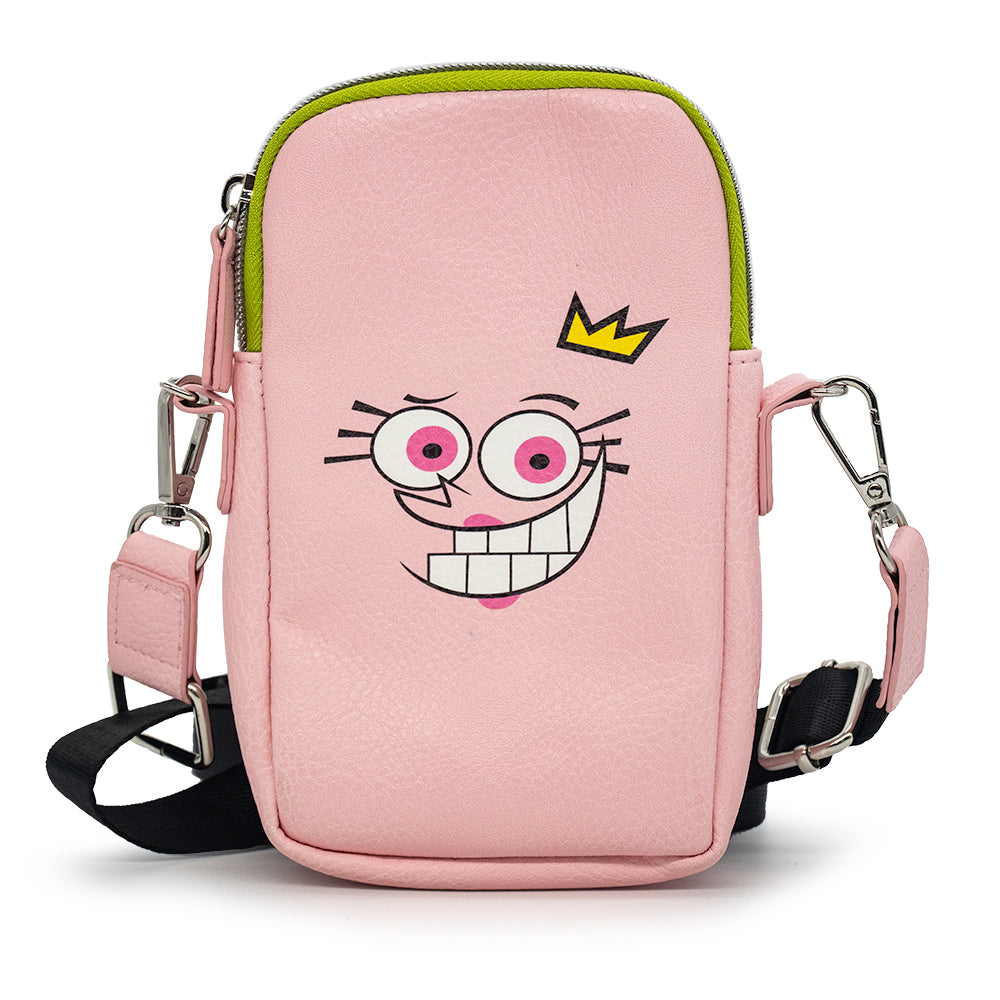 Wallet Phone Bag Holder - The Fairly OddParents Cosmo and Wanda Close-Up Expressions Crossbody Bags Nickelodeon   