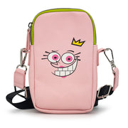 Wallet Phone Bag Holder - The Fairly OddParents Cosmo and Wanda Close-Up Expressions Crossbody Bags Nickelodeon   