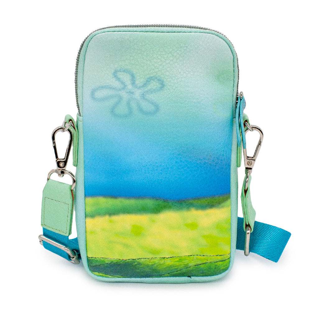 Wallet Phone Bag Holder - SpongeBob SquarePants and Patrick Star BEST BUDDIES 4-LIFE Pose Seafoam Green Crossbody Bags Nickelodeon   