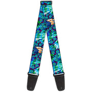 Guitar Strap - Tattoo Johnny-Blue Hair Guitar Straps Tattoo Johnny