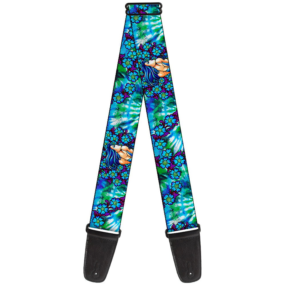 Guitar Strap - Tattoo Johnny-Blue Hair Guitar Straps Tattoo Johnny