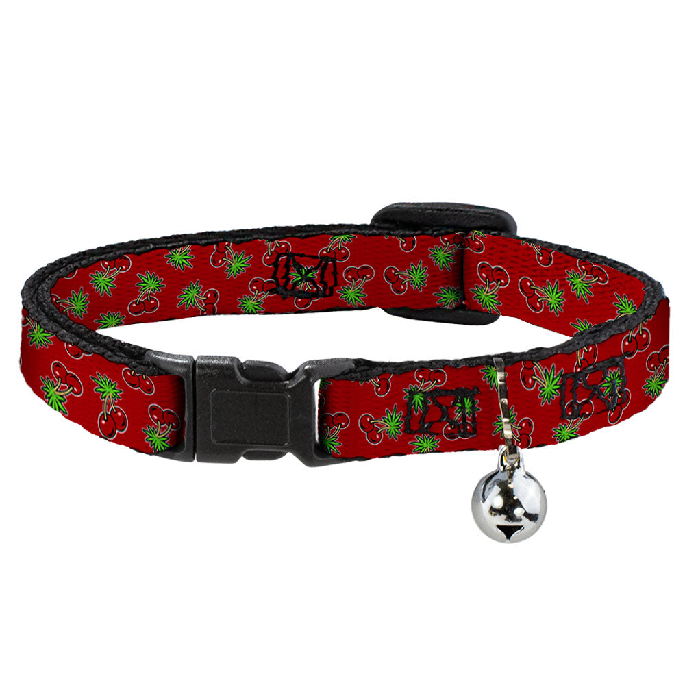 Cat Collar Breakaway - Cherries2 Scattered Red Breakaway Cat Collars Buckle-Down   