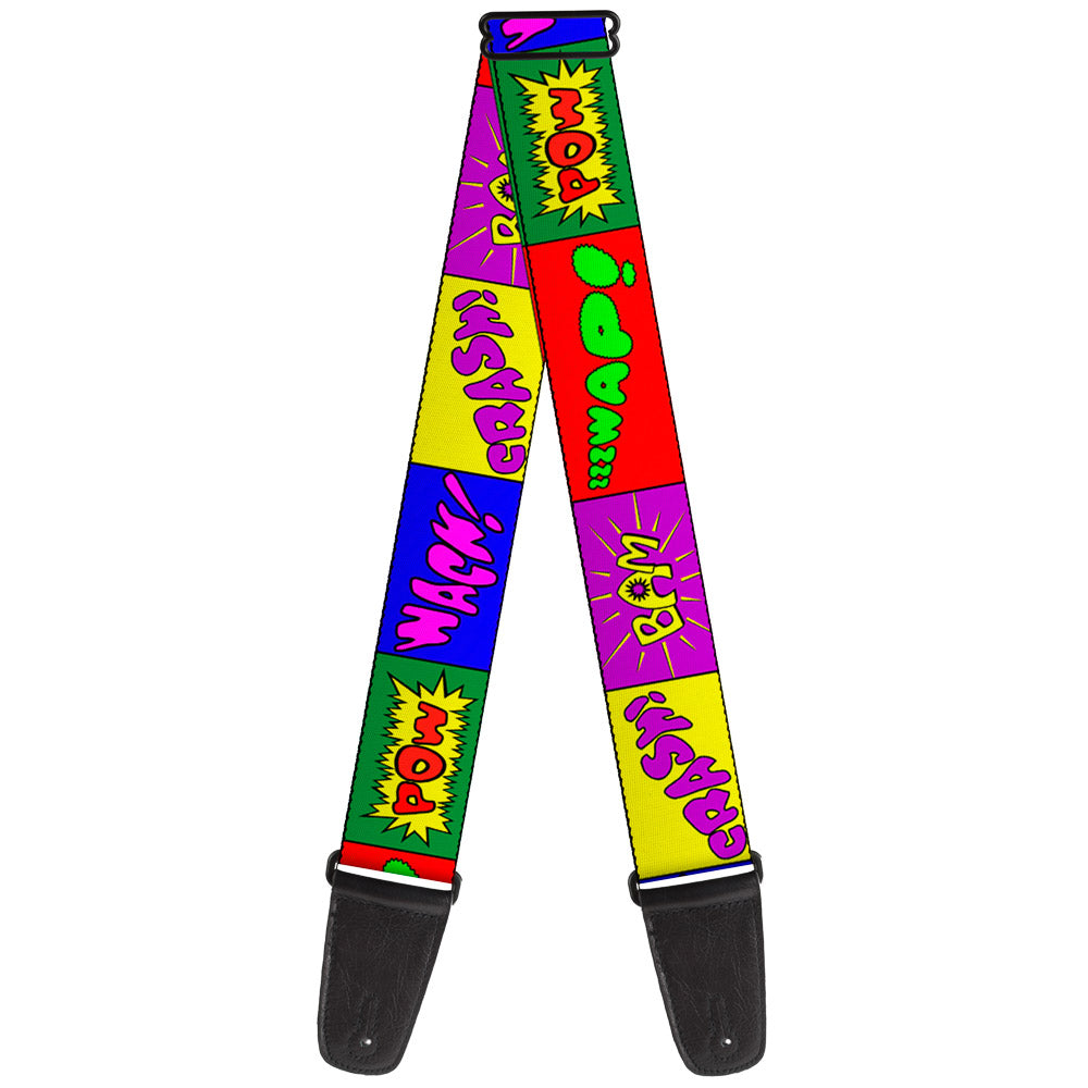 Guitar Strap - Sound Effect Blocks Multi Color Guitar Straps Buckle-Down   