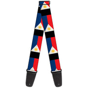 Guitar Strap - Philippines Flags Guitar Straps Buckle-Down   