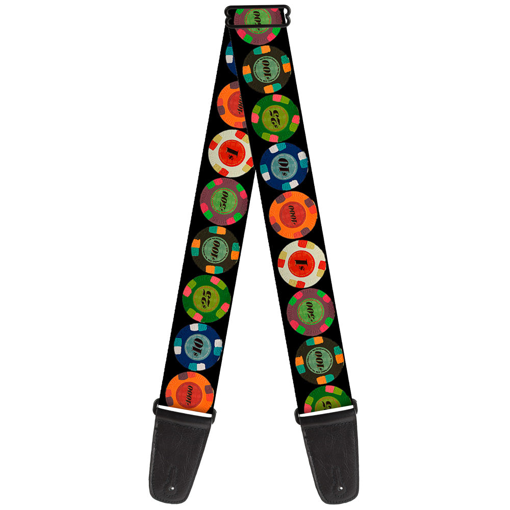 Guitar Strap - Poker Chips 1 Guitar Straps Buckle-Down   