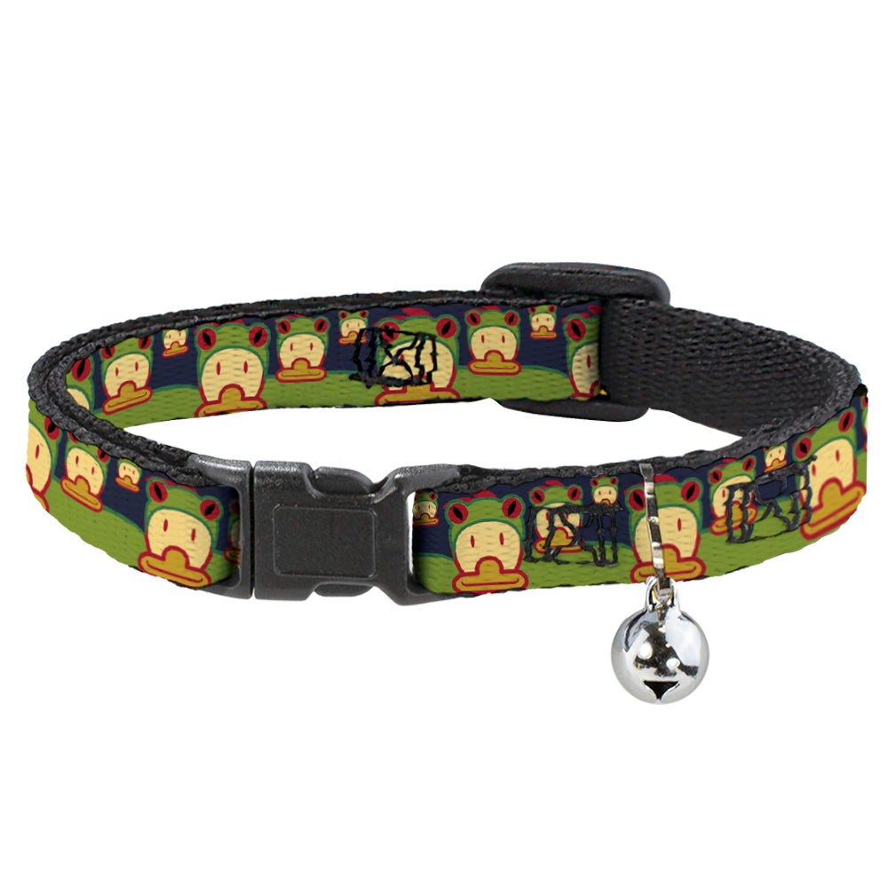 Cat Collar Breakaway - Duck w Frog Hat Breakaway Cat Collars Buckle-Down   