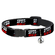 Cat Collar Breakaway - COME-AT ME-BRO Black White Red Breakaway Cat Collars Buckle-Down   