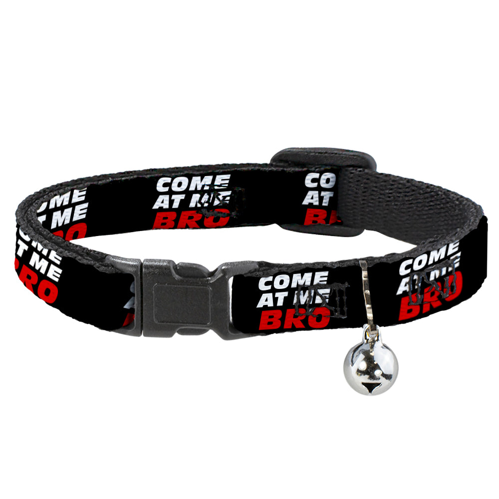 Cat Collar Breakaway - COME-AT ME-BRO Black White Red Breakaway Cat Collars Buckle-Down   