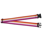 Luggage Strap - 2.0" - Flag Lesbian Five Stripe Oranges White Pinks Luggage Straps Buckle-Down   