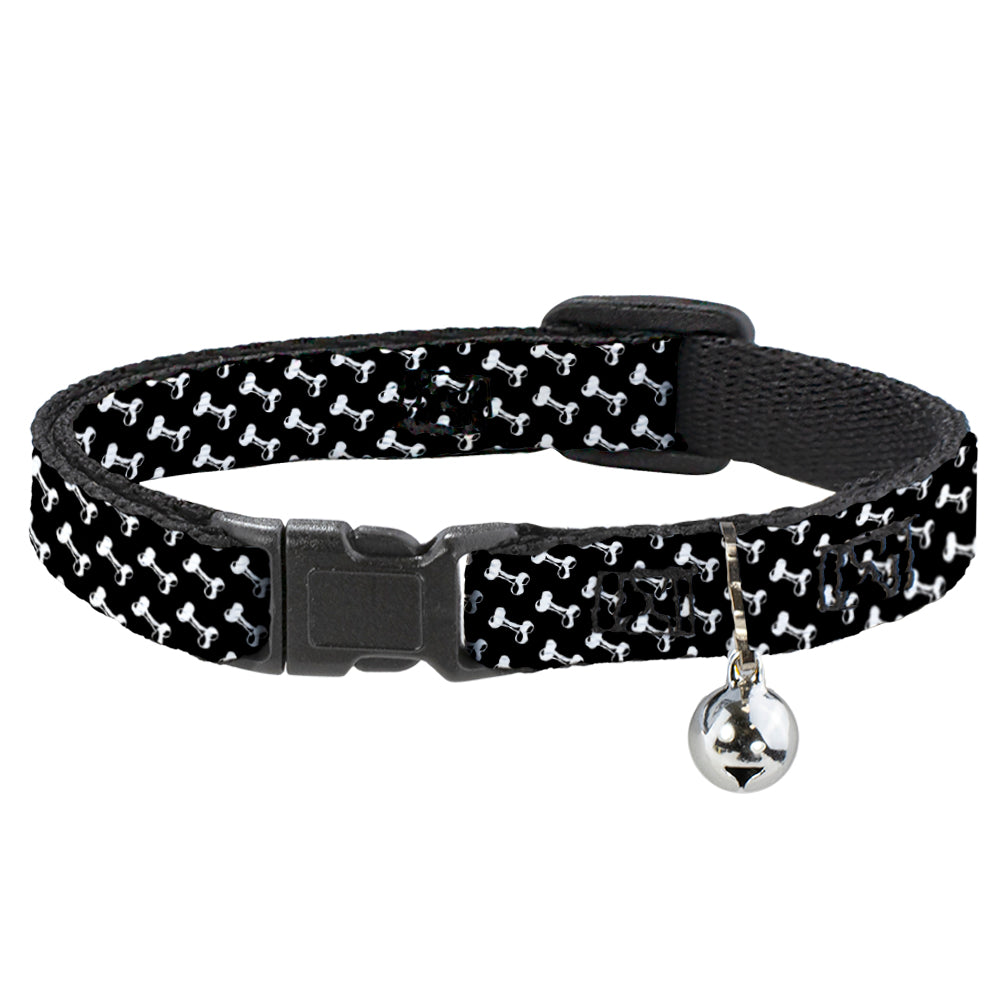 Cat Collar Breakaway - Dog Bone Black White Breakaway Cat Collars Buckle-Down   