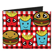 Canvas Bi-Fold Wallet - Burger & Fries Cartoon Canvas Bi-Fold Wallets Buckle-Down   