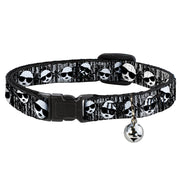 Cat Collar Breakaway - Panda w Sunglasses & Palm Trees Breakaway Cat Collars Buckle-Down   