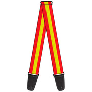 Guitar Strap - Stripes Red Yellow Red Guitar Straps Buckle-Down   