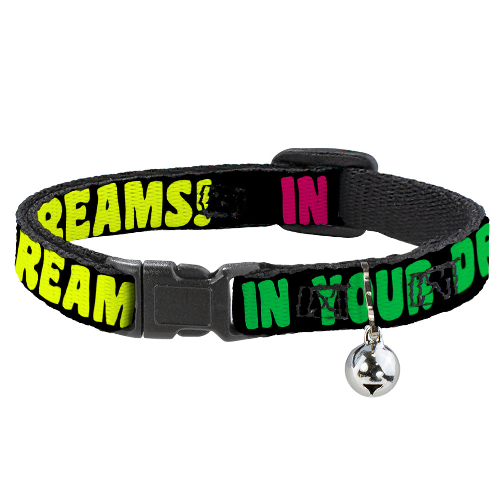 Cat Collar Breakaway - IN YOUR DREAMS! Black Pink Green Yellow Breakaway Cat Collars Buckle-Down   