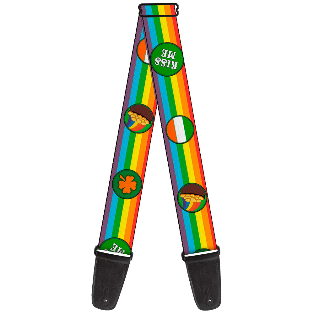 Guitar Strap - St Pat's Rainbow Coins Guitar Straps Buckle-Down   