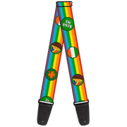 Guitar Strap - St Pat's Rainbow Coins Guitar Straps Buckle-Down   