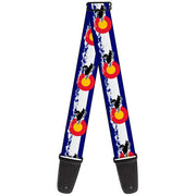 Guitar Strap - Colorado Snowmobiler Mountains Guitar Straps Buckle-Down   