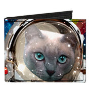 Canvas Bi-Fold Wallet - Astronaut Cats in Space Rainbows Stars Canvas Bi-Fold Wallets Buckle-Down   