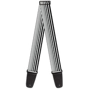 Guitar Strap - Stripe Transition Black White Guitar Straps Buckle-Down   