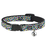 Cat Collar Breakaway - Leopard White Multi Color Breakaway Cat Collars Buckle-Down   