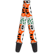 Guitar Strap - Panda w Tiger Hat Guitar Straps Buckle-Down   