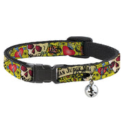 Cat Collar Breakaway - Only God Can Judge Me Yellow Breakaway Cat Collars Buckle-Down   