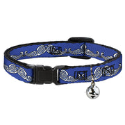 Cat Collar Breakaway - Celtic Knot4 Blues Black White Breakaway Cat Collars Buckle-Down   