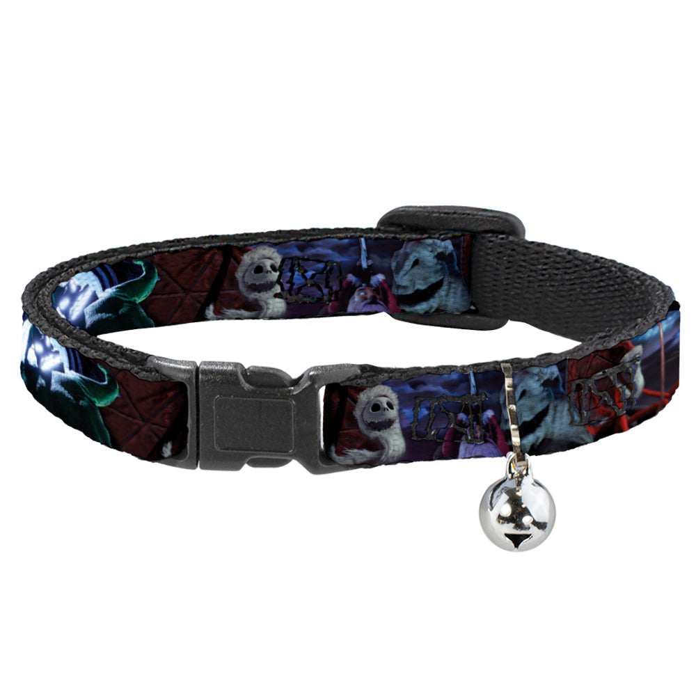 Cat Collar Breakaway - Nightmare Before Christmas Jack, Oogie Boogie, Santa Scene Breakaway Cat Collars Disney   