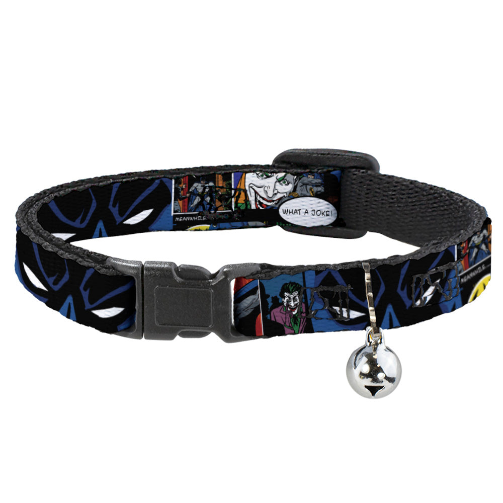 Cat Collar Breakaway - Batman & Joker Comic Strip Breakaway Cat Collars DC Comics   