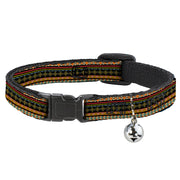Cat Collar Breakaway - Aztec5 Reds Blues Greens Yellows Breakaway Cat Collars Buckle-Down   