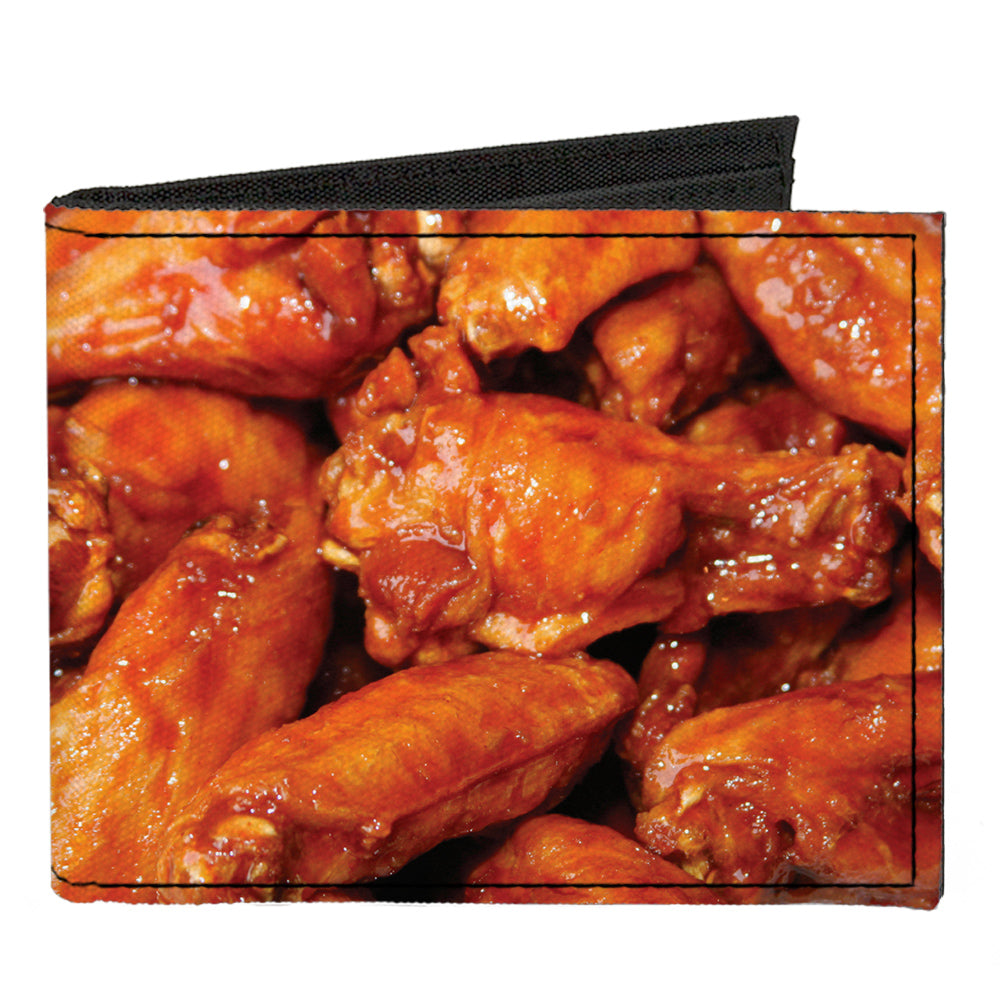Canvas Bi-Fold Wallet - Vivid Hot Wings Stacked Canvas Bi-Fold Wallets Buckle-Down   