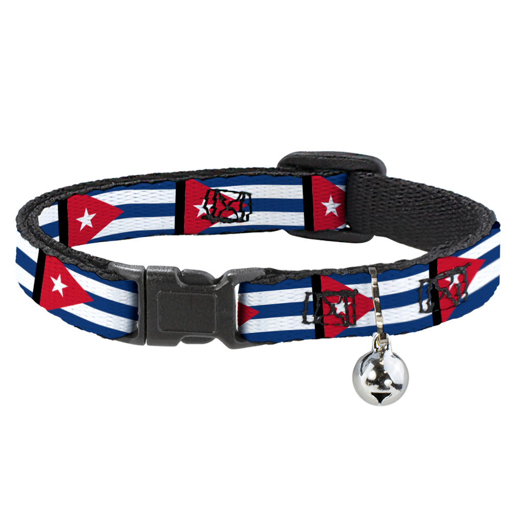 Cat Collar Breakaway - Cuba Flags Breakaway Cat Collars Buckle-Down   