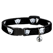 Cat Collar Breakaway - Polar Bear Repeat Black Breakaway Cat Collars Buckle-Down   