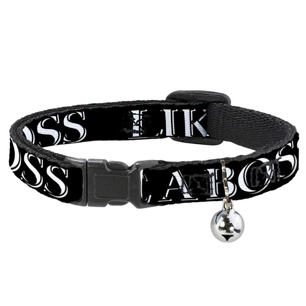 Cat Collar Breakaway - LIKE A BOSS2 Black Red Breakaway Cat Collars Buckle-Down   