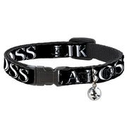 Cat Collar Breakaway - LIKE A BOSS2 Black Red Breakaway Cat Collars Buckle-Down   