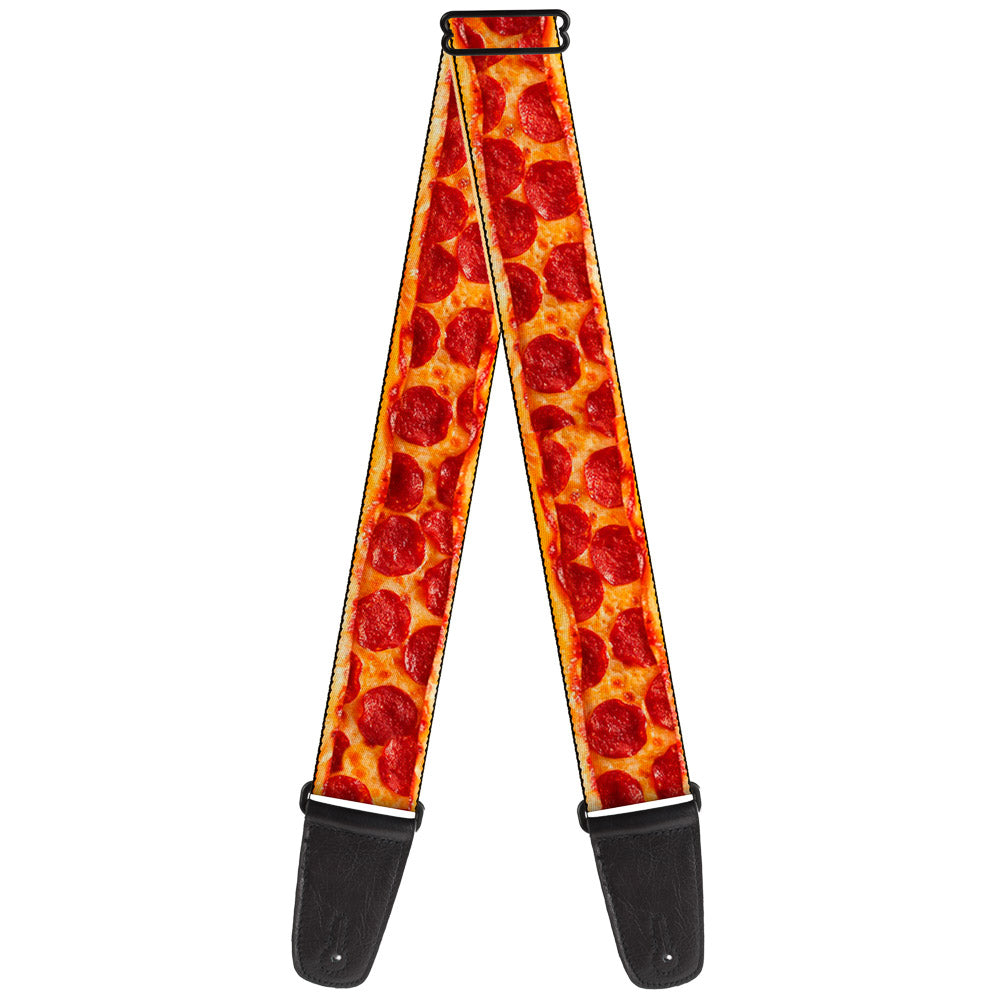 Guitar Strap - Pepperoni Pizza w Crust Vivid Guitar Straps Buckle-Down   