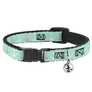 Cat Collar Breakaway - Anchor2 C U Green Pink White Breakaway Cat Collars Buckle-Down   
