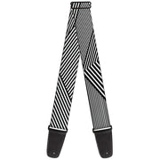 Guitar Strap - Eighties 7 Black White Guitar Straps Buckle-Down   