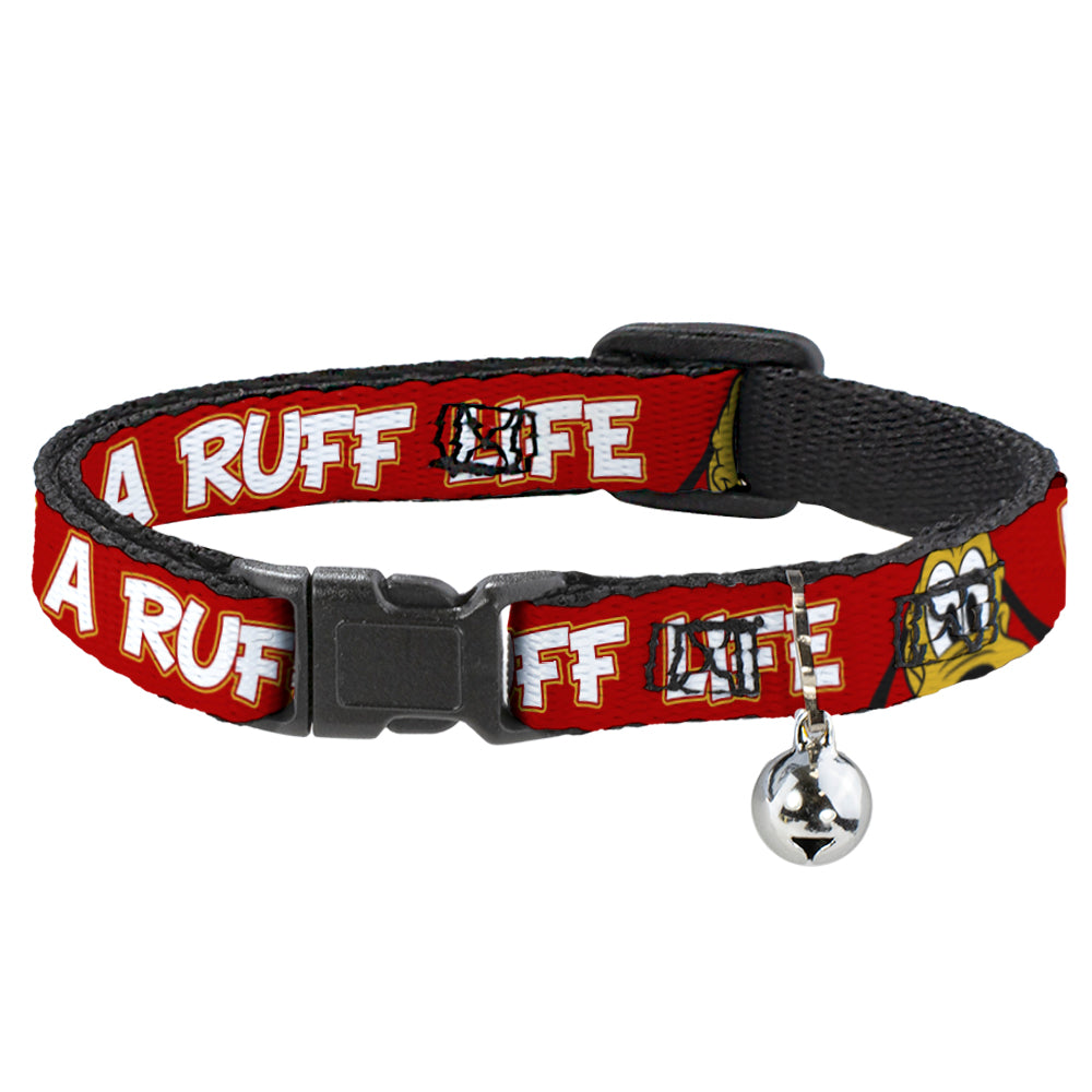 Cat Collar Breakaway - Pluto 2-Pose IT'S A RUFF LIFE Red Yellow White Breakaway Cat Collars Disney   