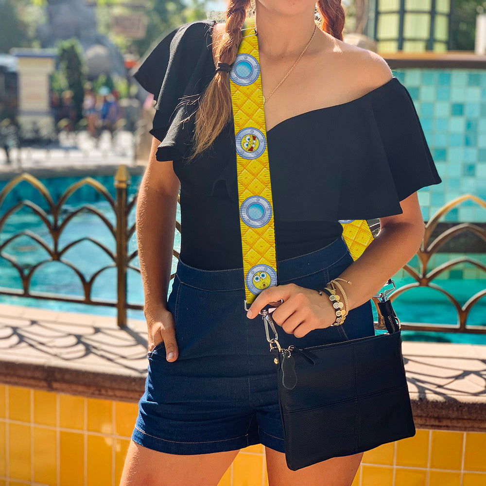Purse Strap - SpongeBob Window Expressions Pineapple Yellows Purse Straps SpongeBob SquarePants